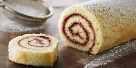 Jam Roll Cake